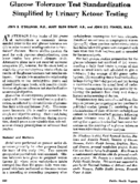 Glucose tolerance test standardization simplified by urinary ketone testing