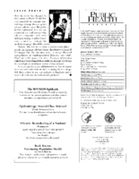 Public Health Reports  v 113 no 3  masthead