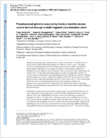 Pneumococcal genome sequencing tracks a vaccine escape variant formed through a multifragment recombination event