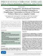 Community Engagement Jurisdictional Experience and Previous TobaccoRelated Ordinances in Neighboring Communities as Drivers of Flavored Tobacco Bans in Los Angeles County