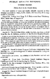 Public Health Reports  v 20 no 30 September 8 1905