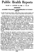 Public health reports  v 58 no 33 AUGUST 13 1943