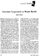 Interstate cooperation in mental health