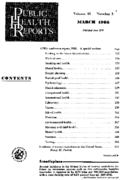 Public Health Reports  v 81 no 3 March 1966  table of contents