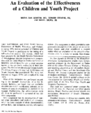 An Evaluation Of The Effectiveness Of A Children And Youth Project