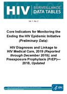 Core Indicators for Monitoring the Ending the HIV Epidemic Initiative Preliminary Data HIV Diagnoses and Linkage to HIV Medical Care 2019 Reported through December 2019 and Preexposure Prophylaxis PrEP 2018 Updated