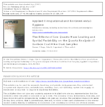 The Effects of Low Quartz Mass Loading and Spatial Variability on the Quartz Analysis of Surface Coal Mine Dust Samples