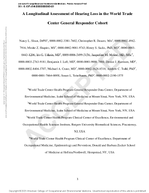 A Longitudinal Assessment of Hearing Loss in the World Trade Center General Responder Cohort