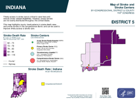 IN Congressional District 05 Stroke and Stroke Centers Map 119th Congress