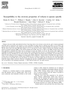 Susceptibility to the Ototoxic Properties of Toluene Is Species Specific