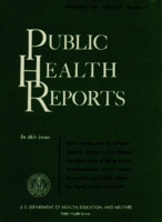 Public Health Reports  v 77 no 1 November 1962  cover
