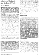 A review of pollenosis and the role of weeds