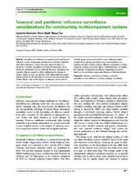 Seasonal and pandemic influenza surveillance considerations for constructing multicomponent systems