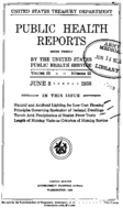 Public Health Reports  v 53 no 22  cover