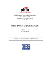 PHIN batch specification Version 11