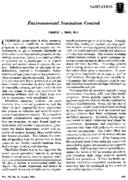 Environmental sanitation control