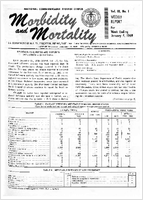 Morbidity and Mortality Weekly Report Vol 18 No 1 week ending January 10 1969