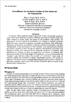 Surveillance for Epidemic Cholera in the Americas An Assessment