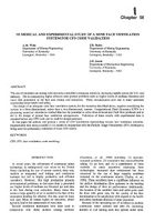 Numerical and Experimental Study of a Mine Face Ventilation Systems for CFD Code Validation