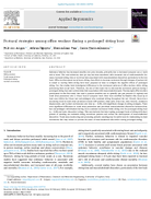 Postural strategies among office workers during a prolonged sitting bout