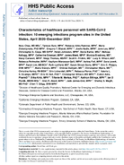 Characteristics of healthcare personnel with SARSCoV2 infection 10 emerging infections program sites in the United States April 2020December 2021