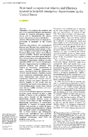 NonFatal Occupational Injuries and Illnesses Treated in Hospital Emergency Departments in the United States