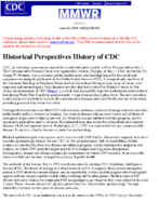 History of CDC