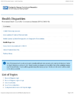 Health Disparities Provisional Death Counts for Coronavirus Disease 2019 COVID19 June 9 2021