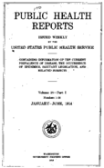 Public Health Reports  v 29 part I numbers 126 JanuaryJune 1914  index
