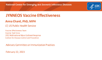 JYNNEOS vaccine effectiveness