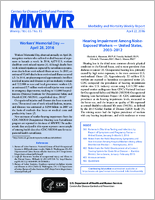 MMWR Morbidity and Mortality Weekly Report Vol 65 No 15 April 22 2016