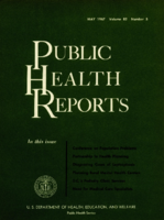 Public Health Reports  v 82 no 5 May 1967  cover
