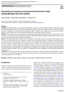 Perceived work exposures and expressed intervention needs among Michigan nail salon workers