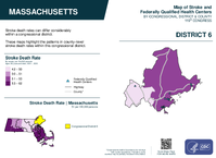 MA Congressional District 06 Stroke and Federally Qualified Health Centers Map 119th Congress