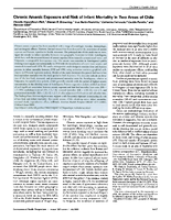 Chronic Arsenic Exposure and Risk of Infant Mortality in Two Areas of Chile