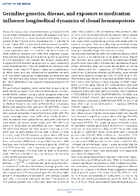 Germline Genetics Disease and Exposure to Medication Influence Longitudinal Dynamics of Clonal Hematopoiesis