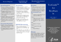 ToxGuide for beryllium  Be  CAS 7440417