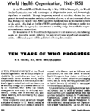 Ten years of WHO progress