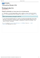 Testing for COVID9 April 27 2020