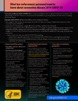 What Law Enforcement Personnel Need to Know About Coronavirus Disease 2019 COVID19 03162020
