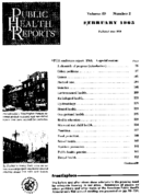 Public Health Reports  v 80 no 2 February 1965  table of conents