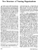 New structure of nursing organizations