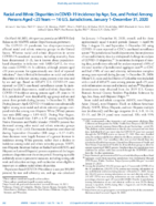 Racial and Ethnic Disparities in COVID19 Incidence by Age Sex and Period Among Persons Aged 25 Years  16 US Jurisdictions January 1December 31 2020