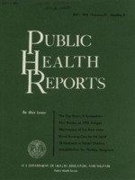 Public Health Reports  v 77 no 5 May 1962  cover
