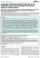 An Analysis of PregnancyRelated Mortality in the KEMRICDC Health and Demographic Surveillance System in Western Kenya