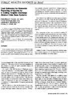 Cost estimates for statewide reporting of injuries by E coding hospital discharge abstract data base systems