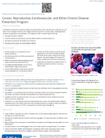 Cancer Reproductive Cardiovascular and Other Chronic Disease Prevention Program 2022