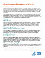 Questions and answers on Ebola