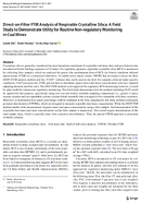 DirectonFilter FTIR Analysis of Respirable Crystalline Silica A Field Study to Demonstrate Utility for Routine NonRegulatory Monitoring in Coal Mines