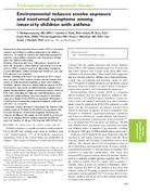 Environmental Tobacco Smoke Exposure and Nocturnal Symptoms Among InnerCity Children with Asthma